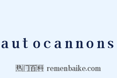 autocannons是什么意思的图片